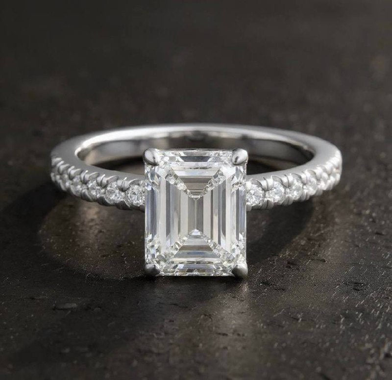 Emerald Gold/Silver Women's Ring