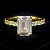 Emerald Gold/Silver Women's Ring