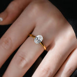 Emerald Gold/Silver Women's Ring