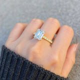 Emerald Gold/Silver Women's Ring