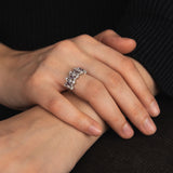 Sapphire Solid Gold/Silver Women's Ring