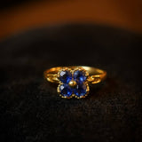 Sapphire Solid Gold/Silver Women's Ring