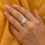 Emerald Gold/Silver Women's Ring